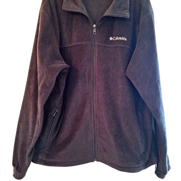 Columbia Sportswear Steens Mountain 2.0 Full Zip Fleece Jacket Men XL Black - Picture 2 of 8